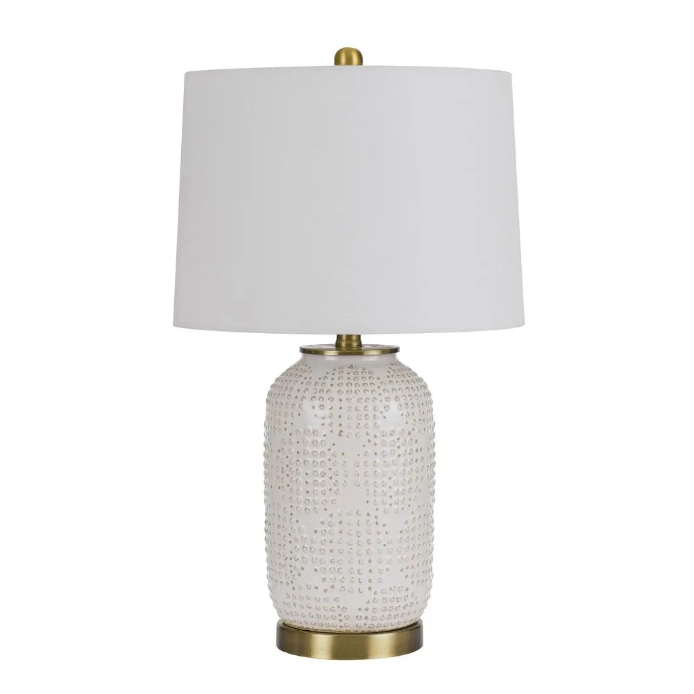 150W 3 Way Sedalia Ceramic Table Lamp With Hardback Fabric Shade By Cal Lighting