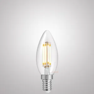 6W Candle LED Bulb E14 Clear in Natural White