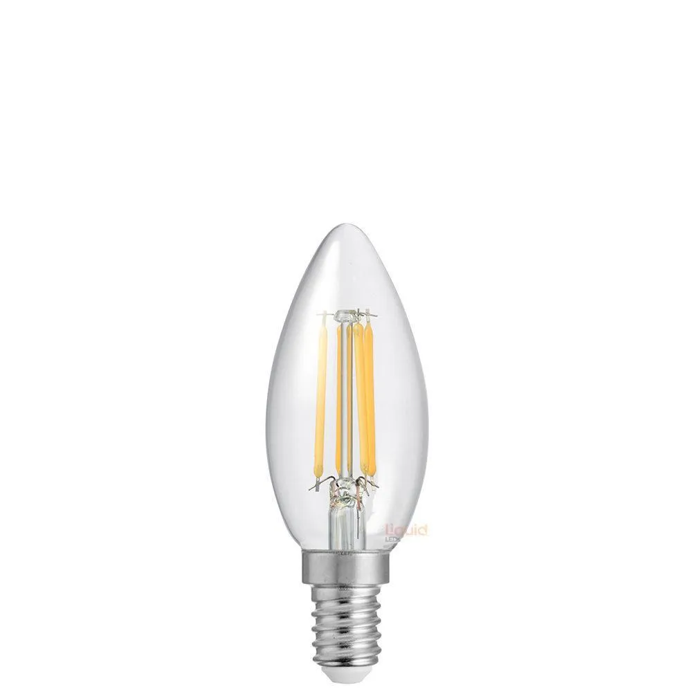 6W Candle LED Bulb E14 Clear in Natural White