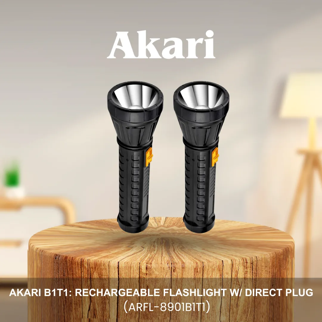 Akari B1T1: Rechargeable Flashlight w/ direct plug