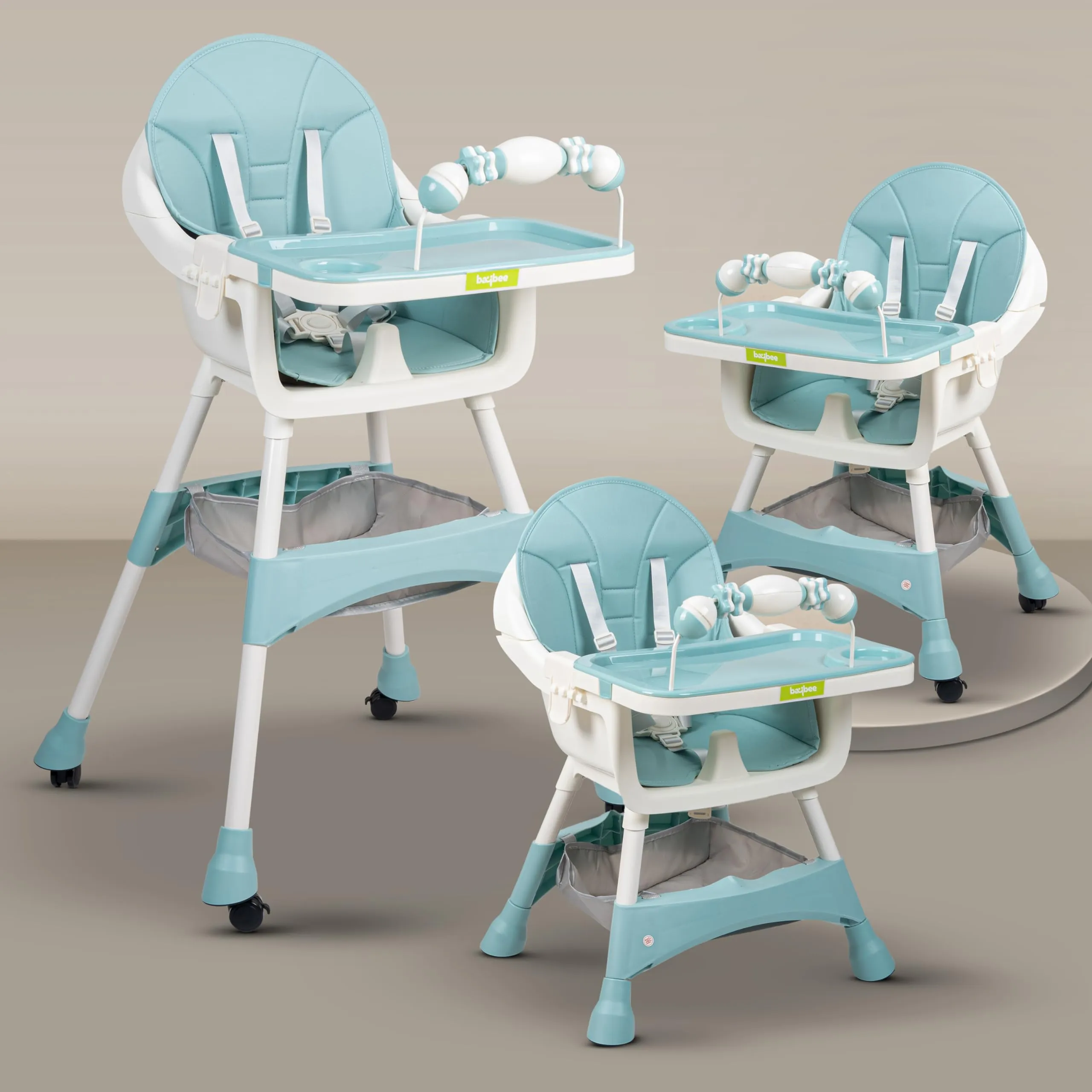 Aurora Series 3 in 1 Convertible High Chair for Kids with Adjustable Comfortable Seat