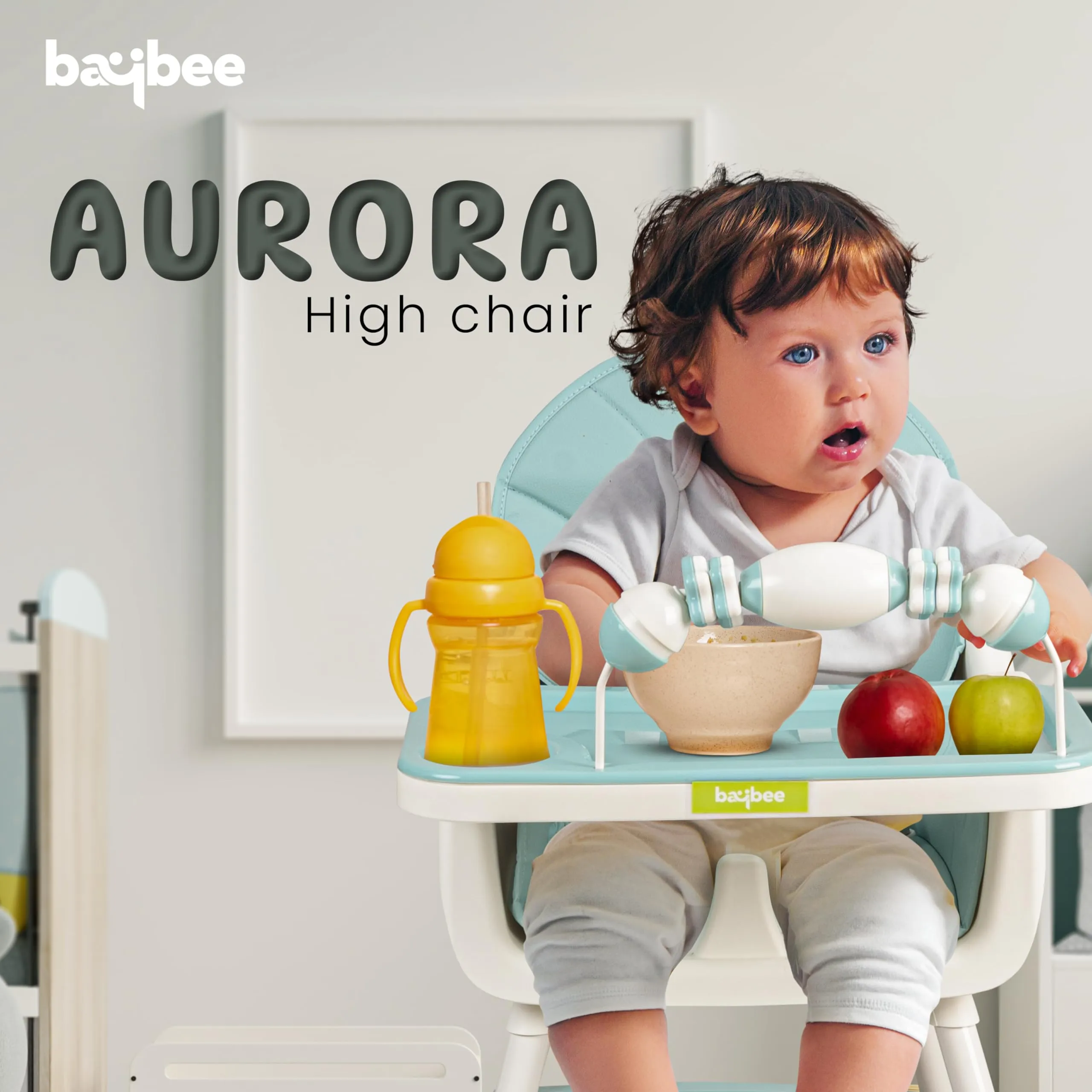 Aurora Series 3 in 1 Convertible High Chair for Kids with Adjustable Comfortable Seat