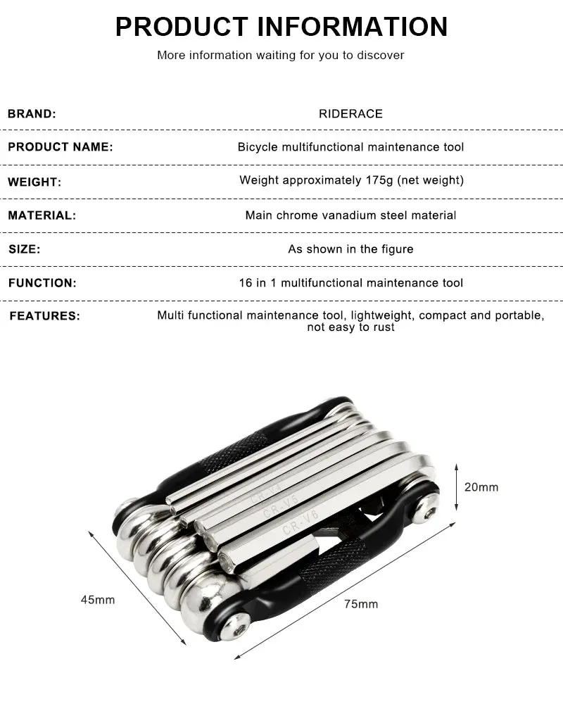 Bicycle Multi Tool Chain Splitter Cutter Multifunction For MTB Mountain Road Bike Wrench Screwdriver Repair Multitool