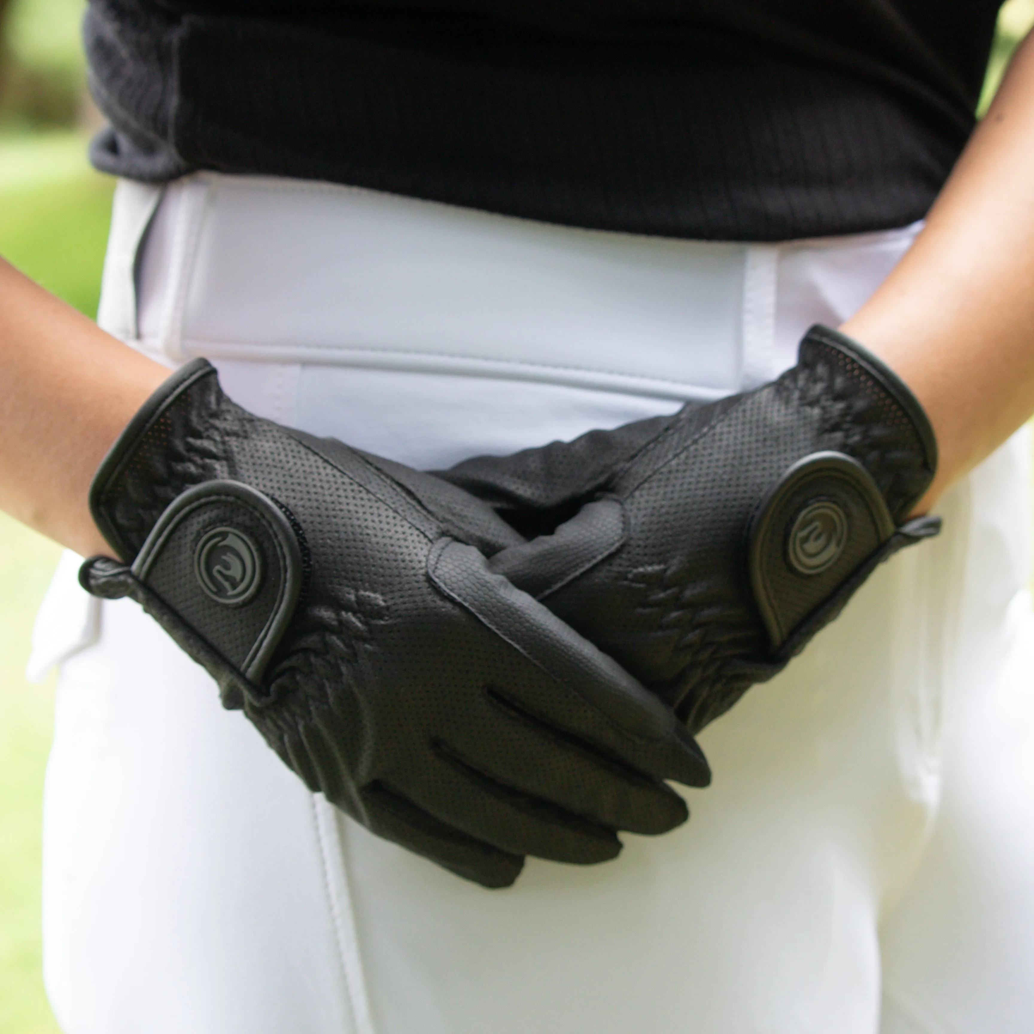 Black Horse Stay Cool Gloves - Black