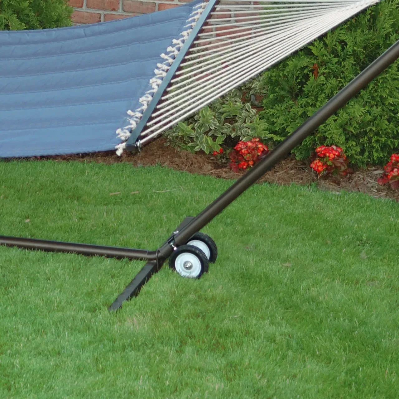 Bliss Hammocks HA-507 Wheel Kit w/ Rubber Drag | For 15-Foot Hammock Stand | Weather & Rust Resistant