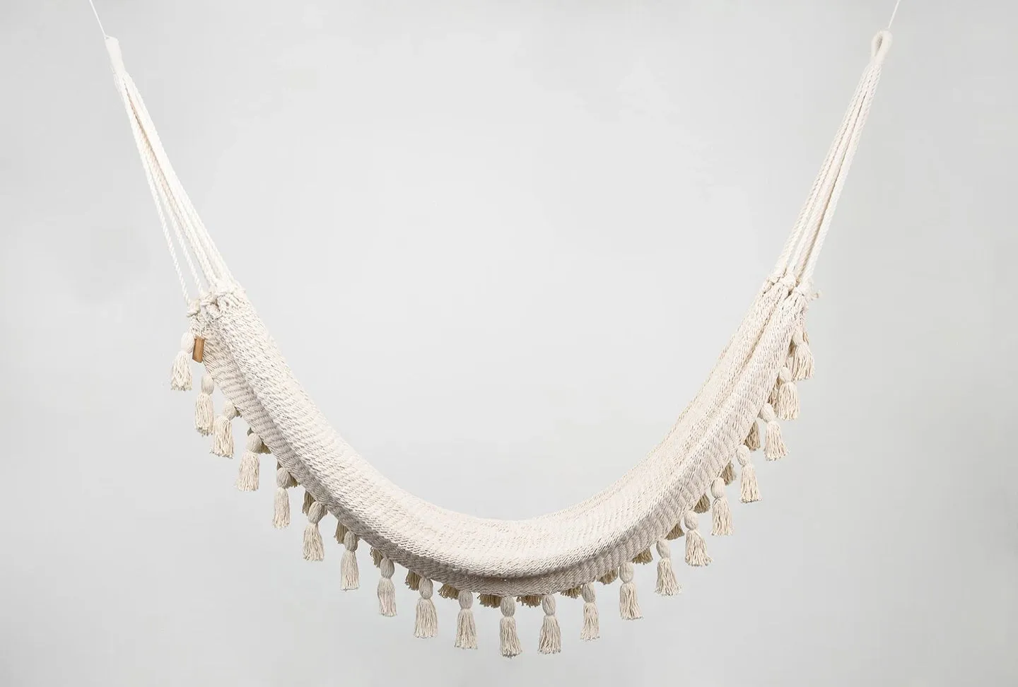 Boho Natural Cotton Hammock With Tassels