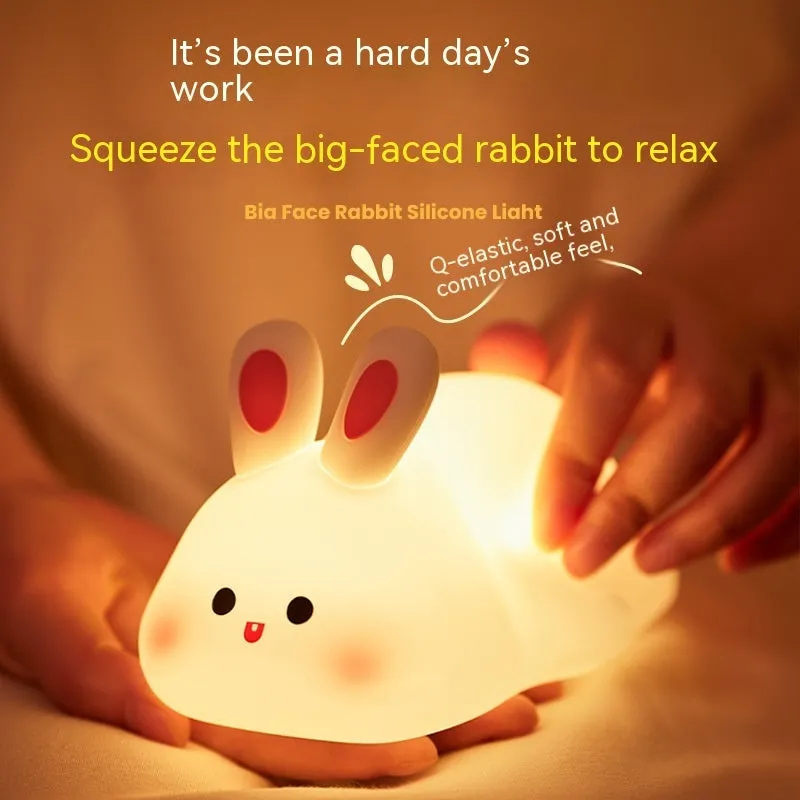 Cute Rabbit Silicone Night Light Christmas gift