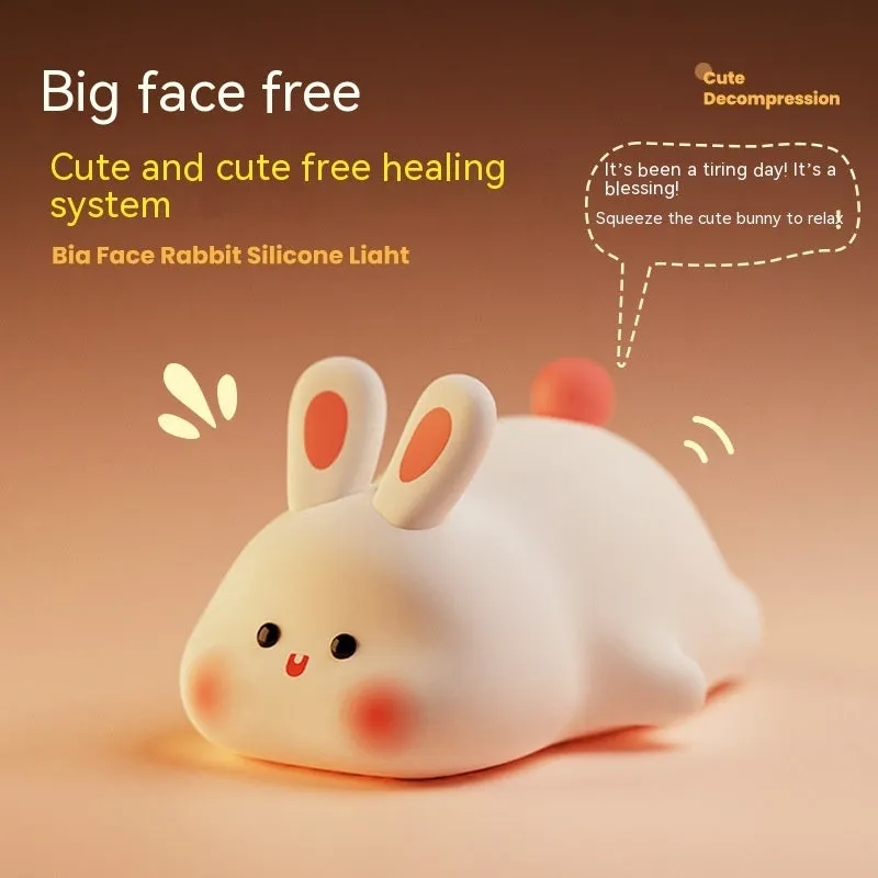 Cute Rabbit Silicone Night Light Christmas gift