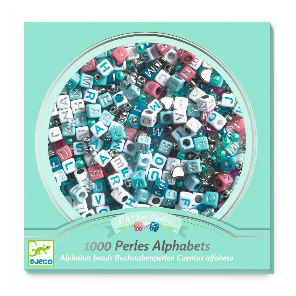 Djeco Oh! Les Perles Alphabet Bead Kit - Silver