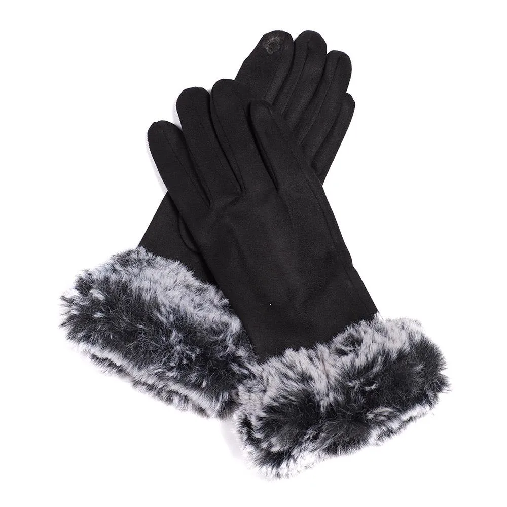 Faux Fur Trim Gloves - JEW40003 / 326 540