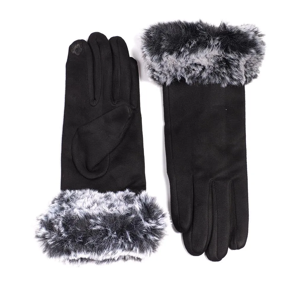 Faux Fur Trim Gloves - JEW40003 / 326 540