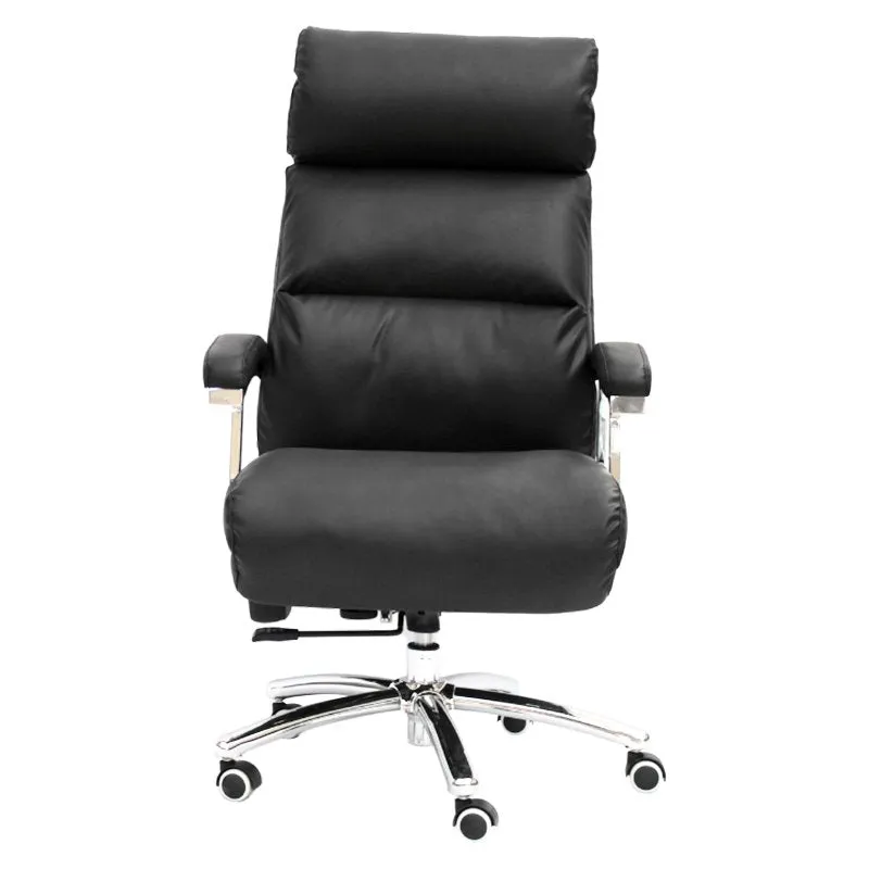 High-Back 4-Way Tilt Adjustment Pu Leather Office Chair 808A Black