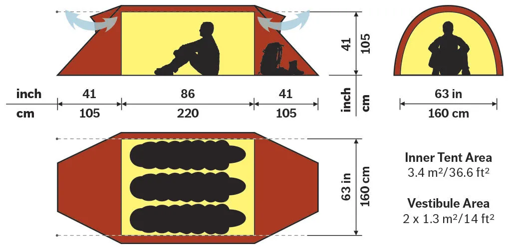 Hilleberg Keron 3 Hiking Tent