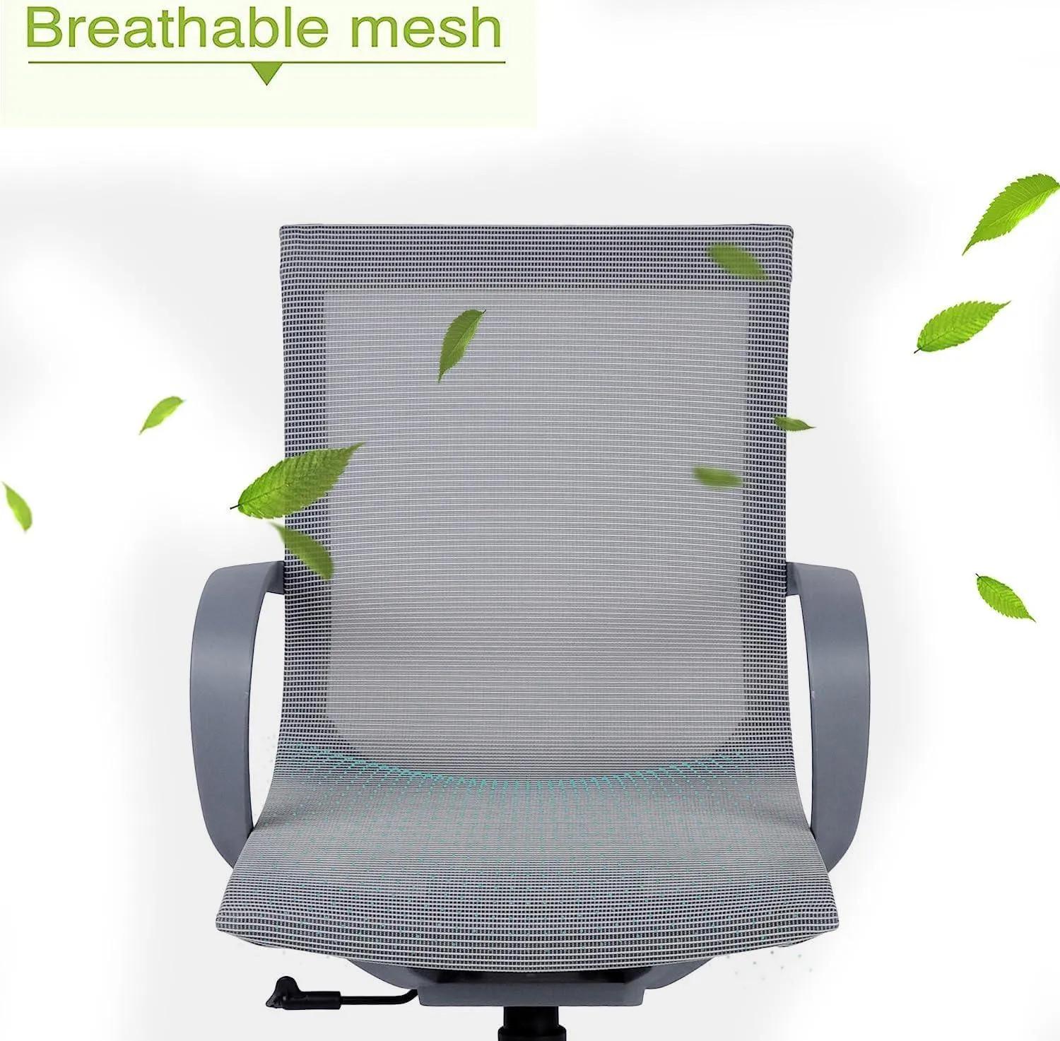 Home Office Chair Mesh Chair Breathable Back Seat Height Adjustable, Gray