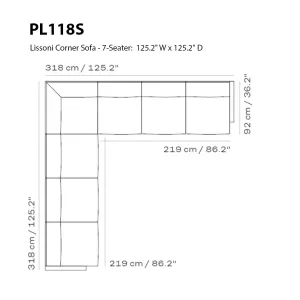 Lissoni Corner Sofa - 7-Seater