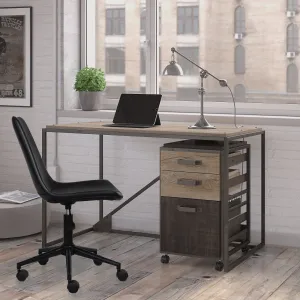 Lombardi Padded Office Chair,Black Faux Leather Seat And Black Base