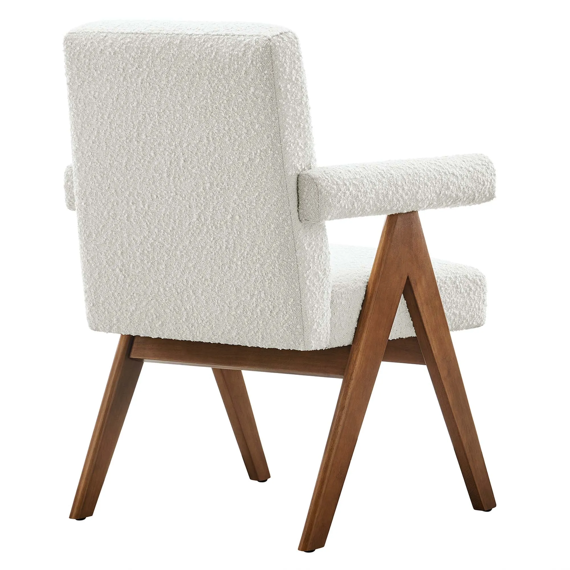 Lyra Boucle Fabric Dining Room Chair - Set of 2 by Modway