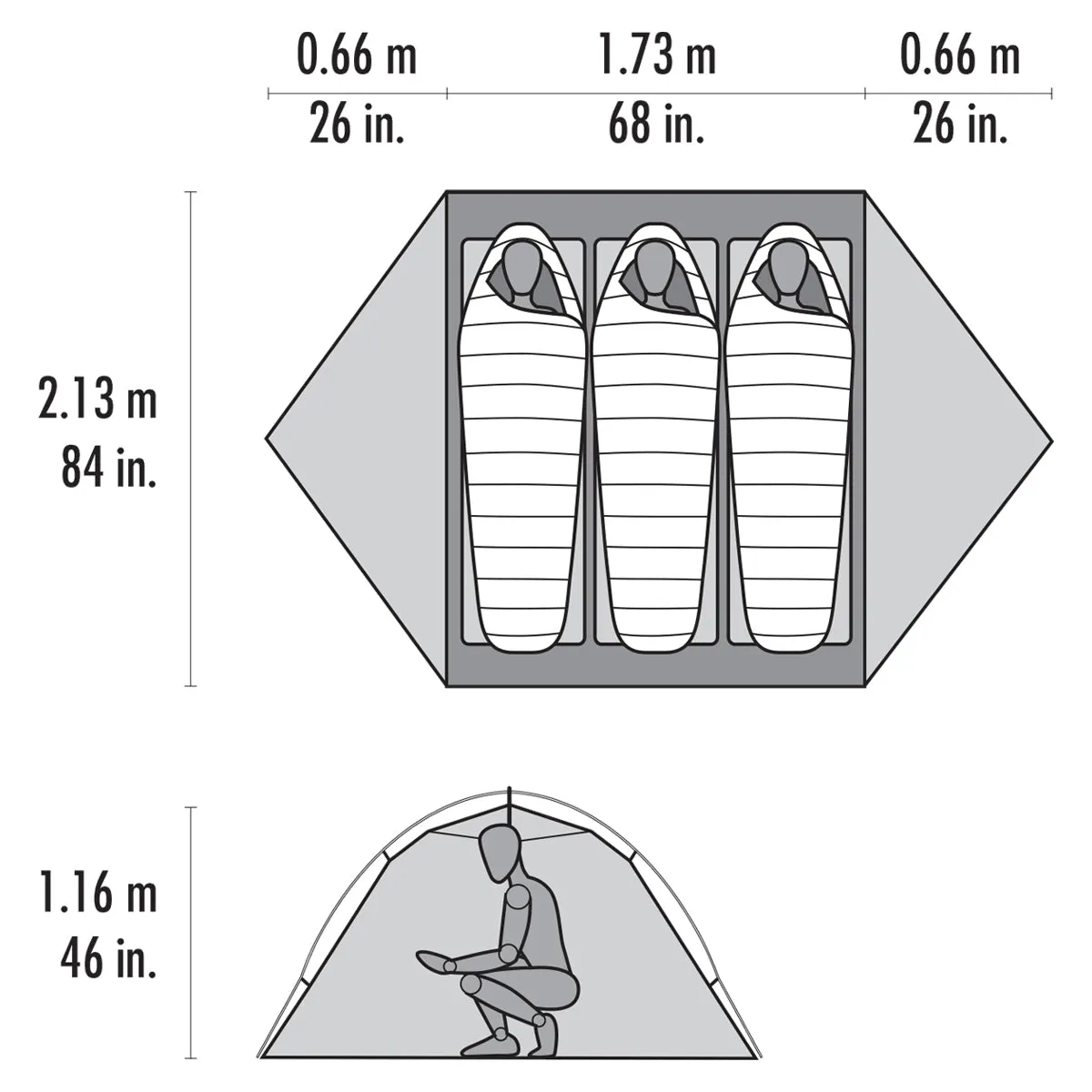 MSR Hubba Hubba 3 Person Tent