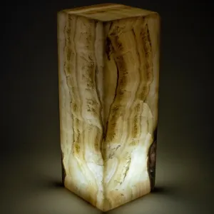 Natural Onyx Lamp Light Tower - 16