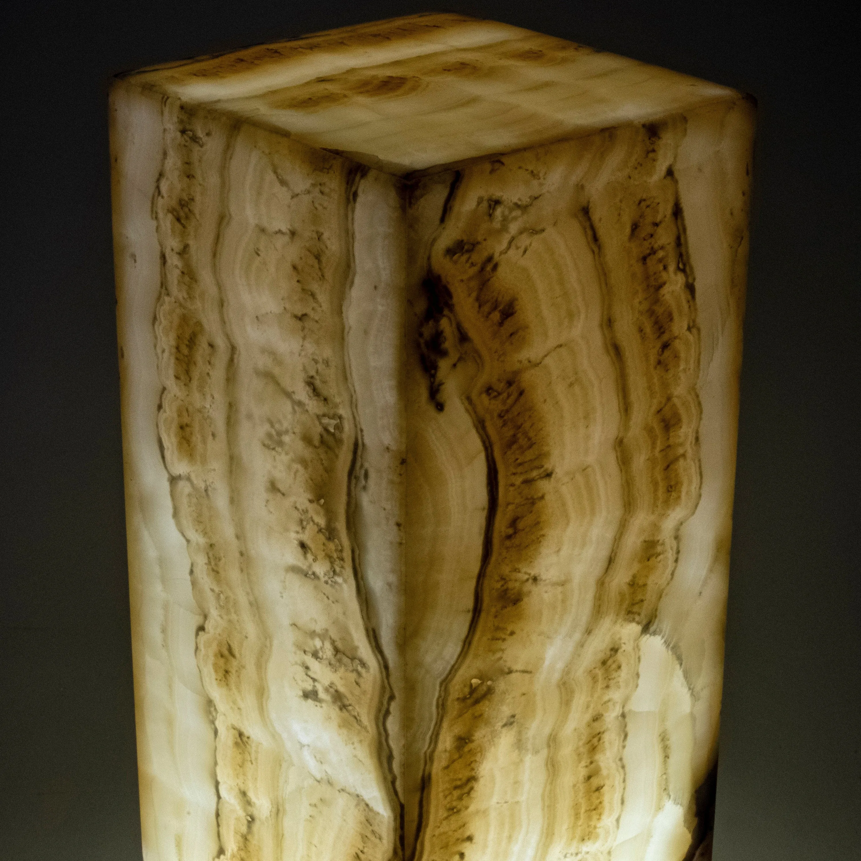 Natural Onyx Lamp Light Tower - 16