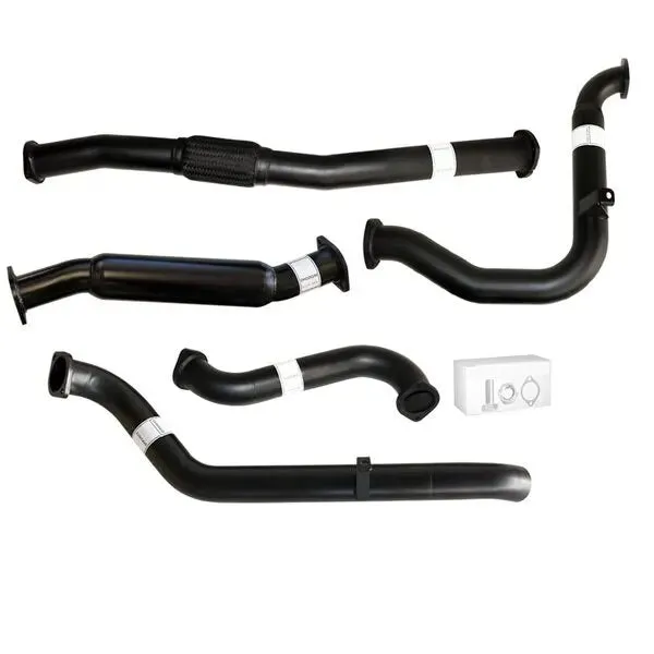 NISSAN PATROL GU Y61 3.0L 2000 -2016 UTE, WAGON 3" TURBO BACK CARBON OFFROAD EXHAUST WITH HOTDOG ONLY - NO CAT