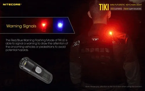 Nitecore Tiki 300 Lumen Rechargeable Keychain Flashlight