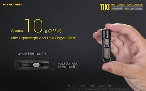 Nitecore Tiki 300 Lumen Rechargeable Keychain Flashlight