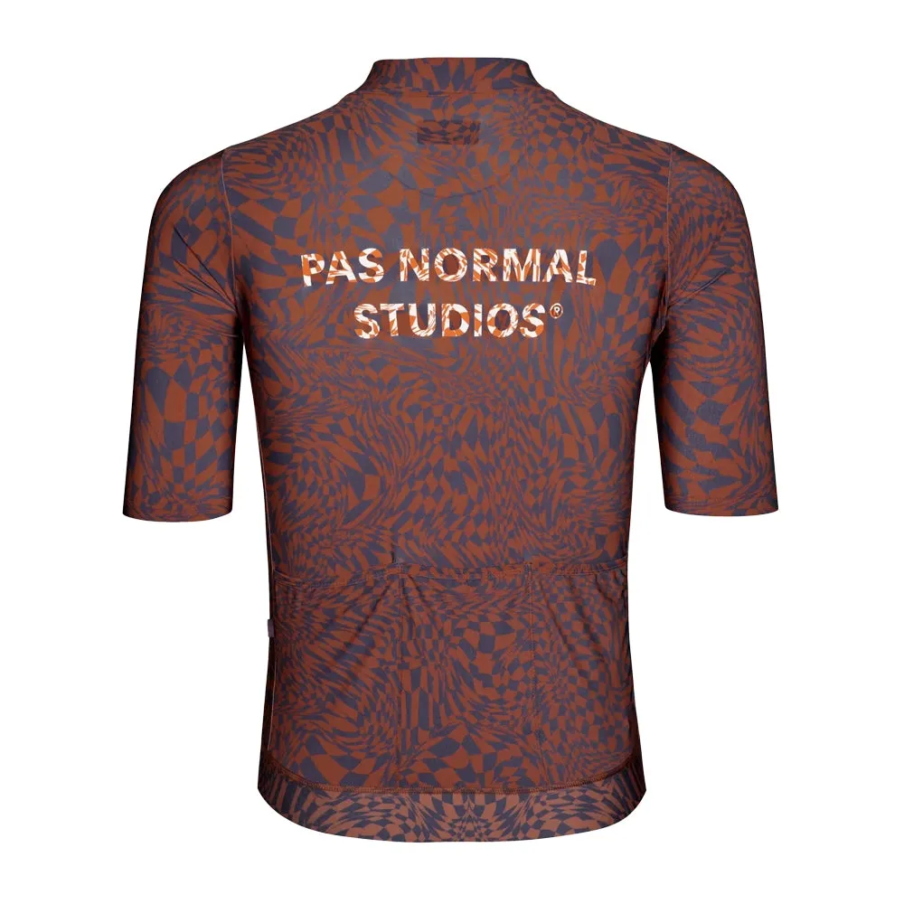 PAS NORMAL STUDIOS Essential Jersey - Check Dark Purple