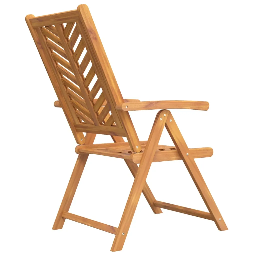 Patio Chair Reclining Chair Seating Outdoor Furniture Solid Wood Acacia