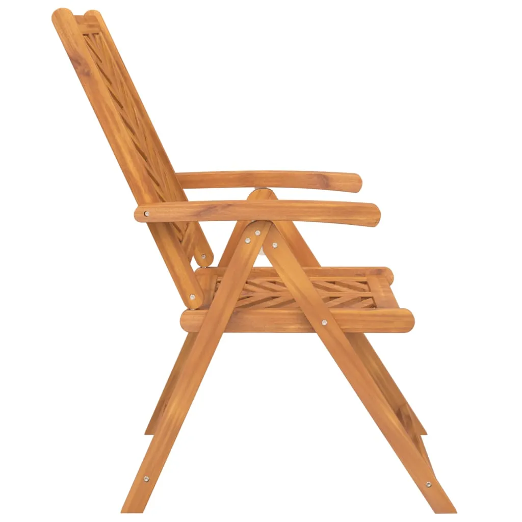 Patio Chair Reclining Chair Seating Outdoor Furniture Solid Wood Acacia