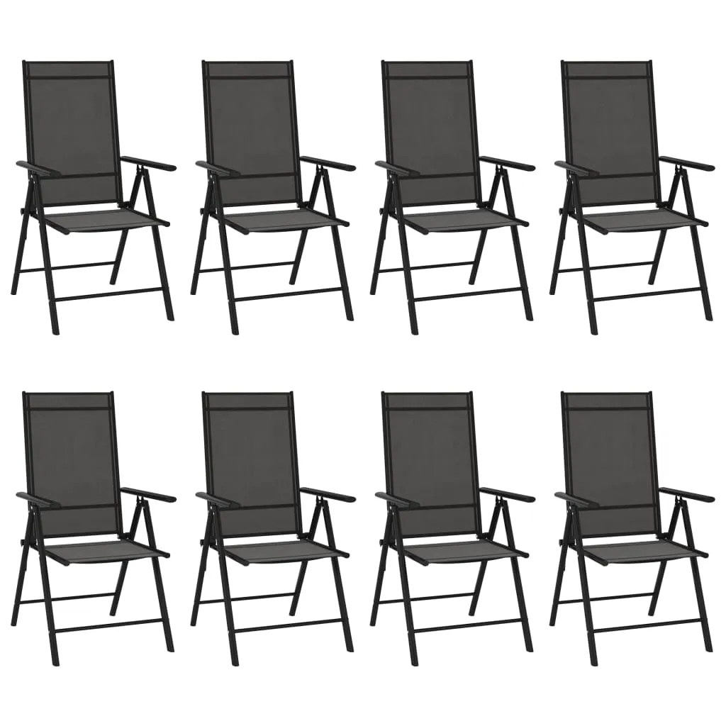 Patio Folding Chairs Camping Garden Lawn Chair Aluminum and Textilene