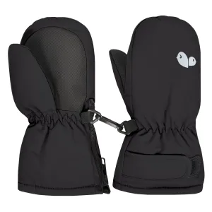 Perlimpinpin Winter Mitts - Black Faille