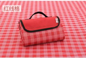 Plaid Outdoor Waterproof Foldable Outdoor Picnic Camping Mat