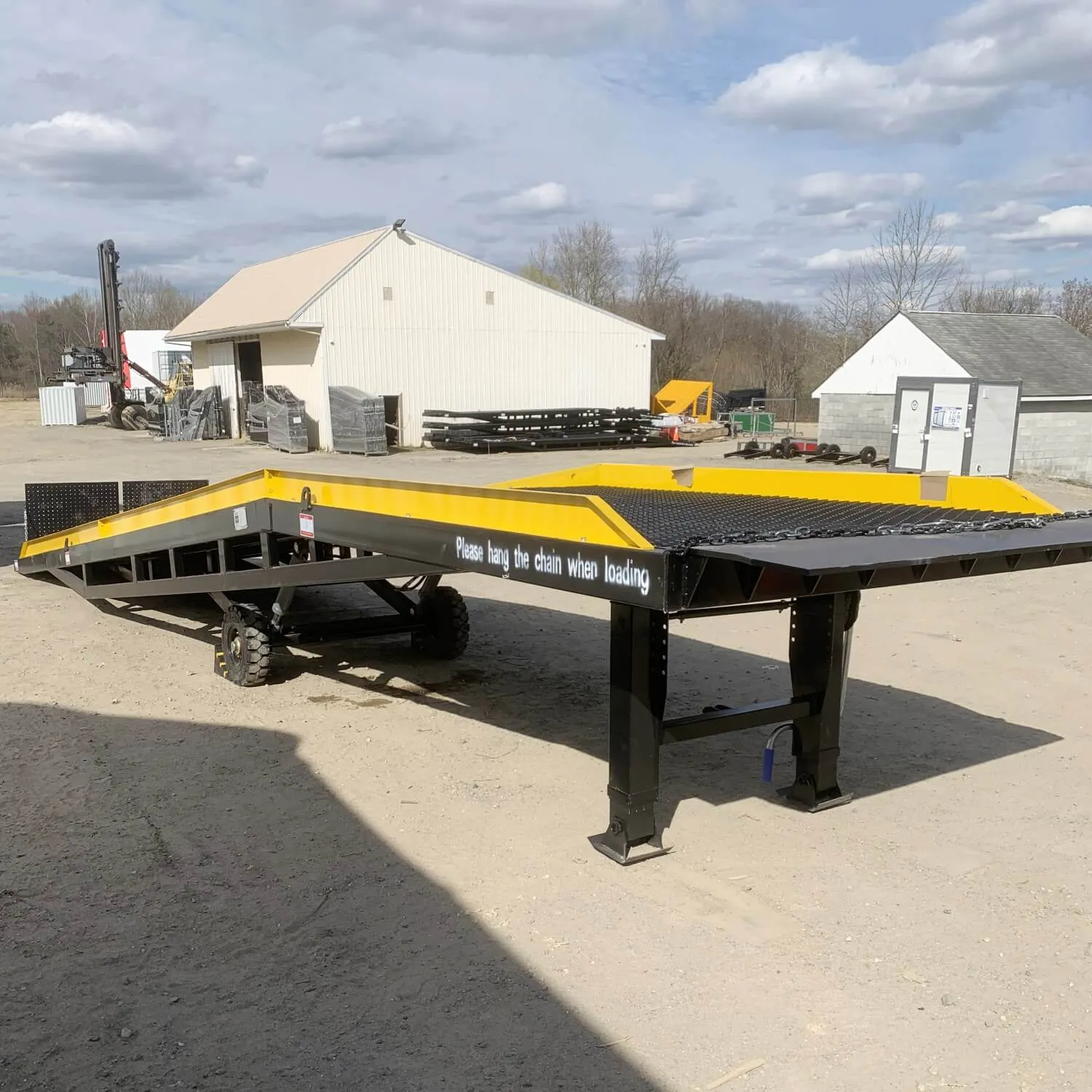 Portable Loading Dock Ramps Yard Ramp - 18,000 lb. Capacity