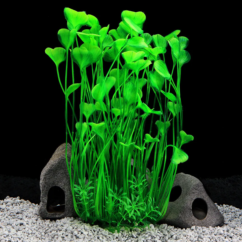 QUMY 15.7" Tall Aquarium Plants Plastic