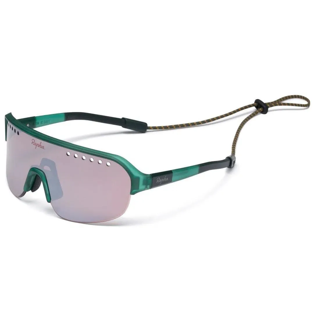 RAPHA Explore Glasses - BGR Green Black Mirror Lens