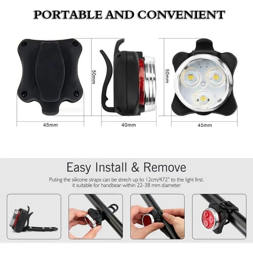 Rechargeable Clip-on Bike Light 2-Pack by Po Campo