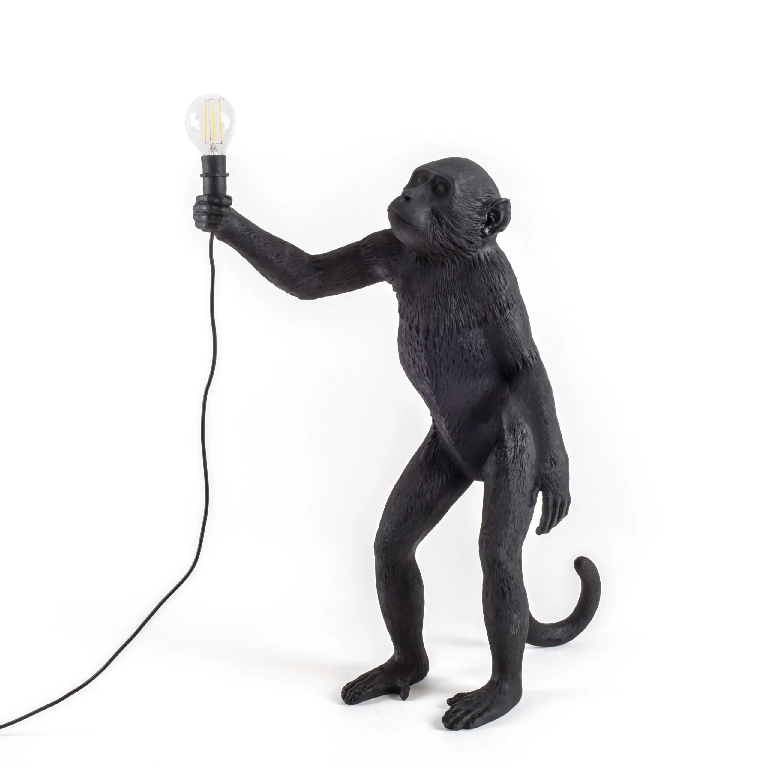 Seletti Monkey Lamp Standing Black