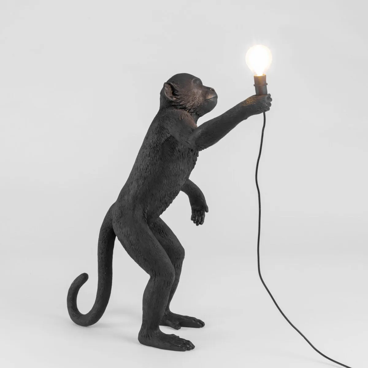 Seletti Monkey Lamp Standing Black