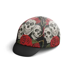 Skull Rose Cycling Cap