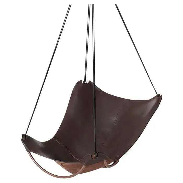 SLING BUTTERFLY Chair Brown Leather