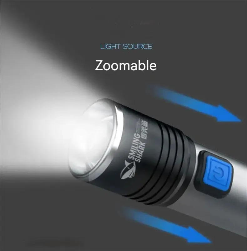 Smiling Shark 615 Mini Flashlight Portable Flash Light