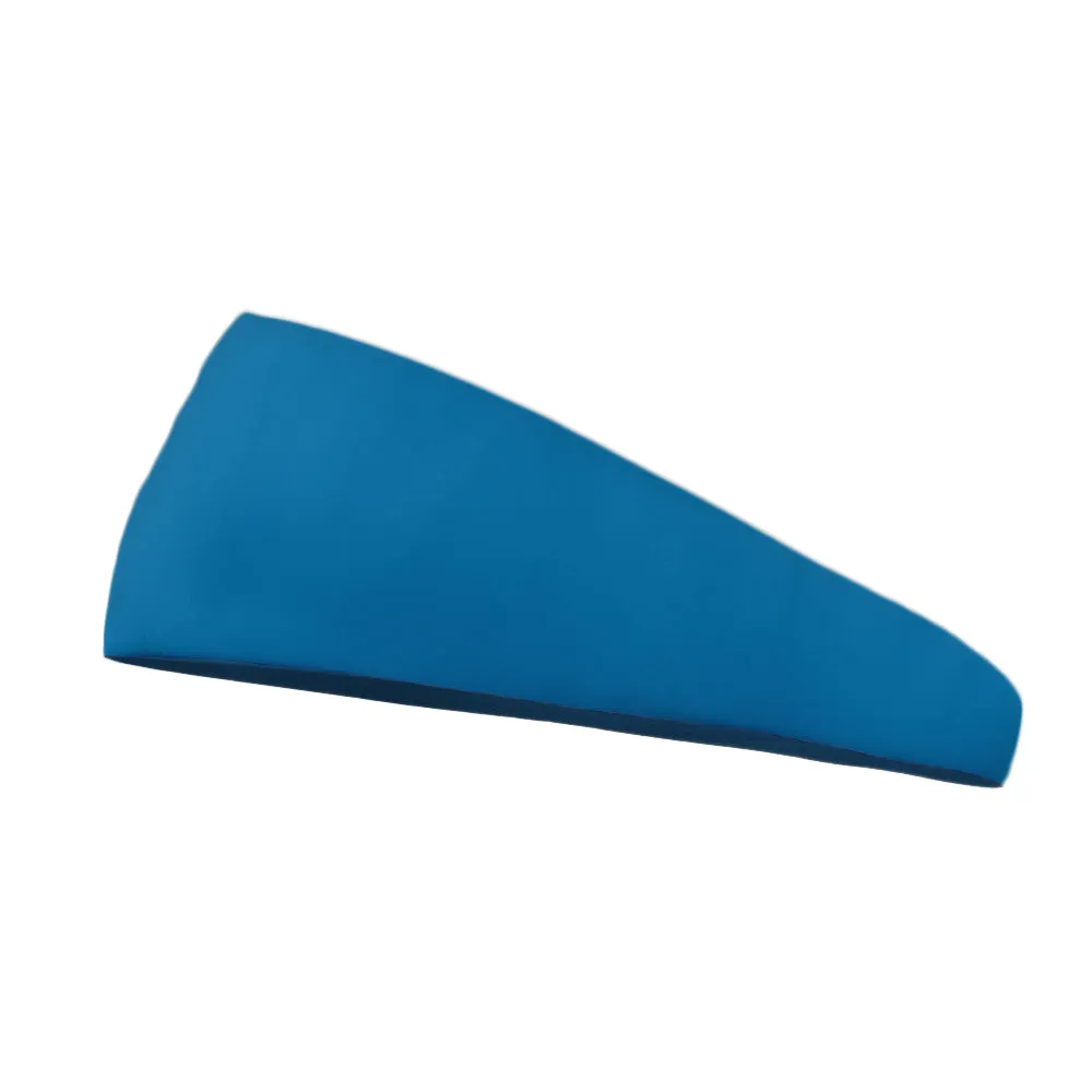 Tailgate Teal Solid Printed Wicking Headband