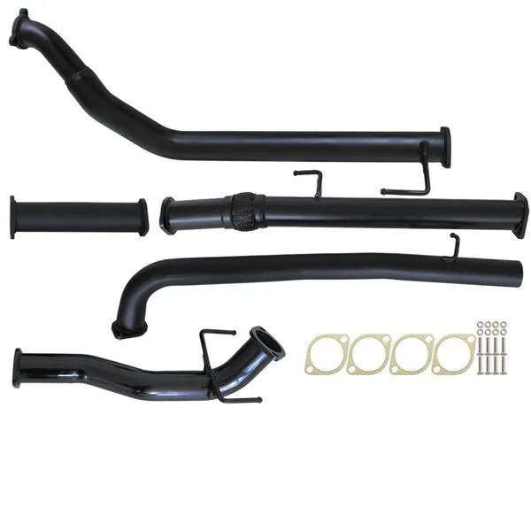 Toyota HILUX KUN16/26 3L 1KD-FTV D4D 2005 - 9/2015 3" TURBO BACK CARBON OFFROAD EXHAUST WITH PIPE ONLY