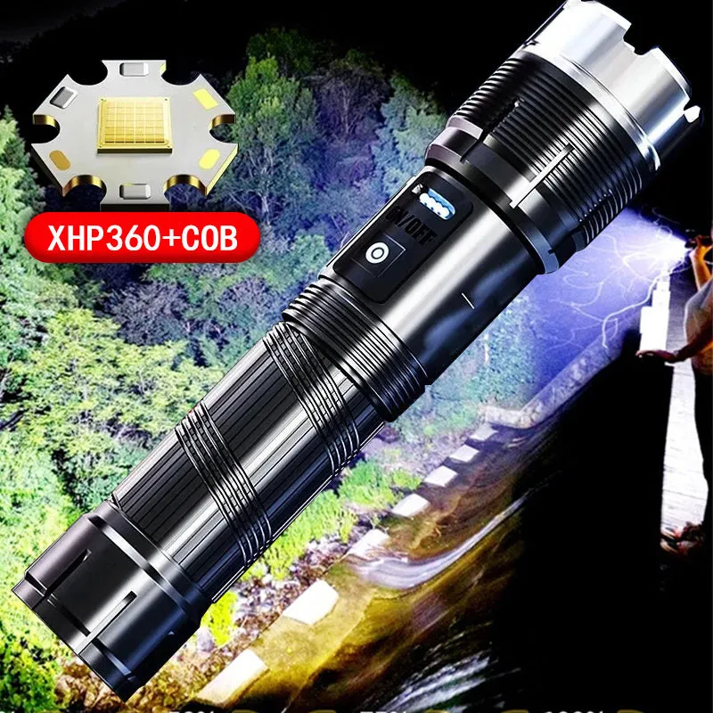 XHP360 Ultra High Power LED Flashlight for Outdoor Adventures