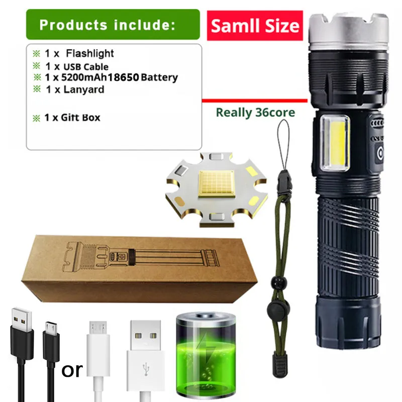 XHP360 Ultra High Power LED Flashlight for Outdoor Adventures